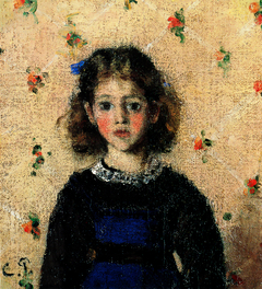 Portrait of Jeanne Pissarro, called Minette by Camille Pissarro