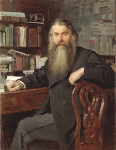 Portrait of the historian and archaeologist Ivan Egorovich Zabelin by Ilya Repin