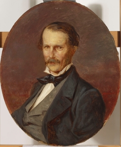 Portrait of the painter  Magnus von Wright by Erik Johan Löfgren