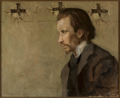 Portrait of Zygmunt Skirgiełło, musician by Witold Wojtkiewicz