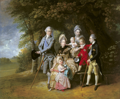 Queen Charlotte (1744-1818) with members of her family by Johann Zoffany