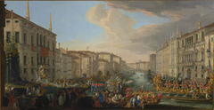 Regatta on the Grand Canal in Honor of Frederick IV, King of Denmark by Luca Carlevarijs