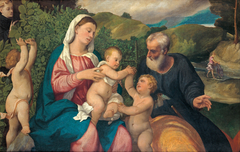 Rest on the Flight into Egypt by Bonifazio Veronese