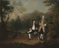 Robert Gwillym of Atherton and William Farington of Werden by Arthur Devis