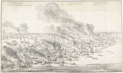 Robert Holmes Setting the Dutch Fleet on Fire at Terschelling by Willem van de Velde I