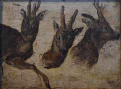 Roebucks heads by Jan Brueghel the Elder