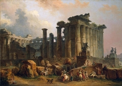 Ruins of a Doric Temple by Hubert Robert