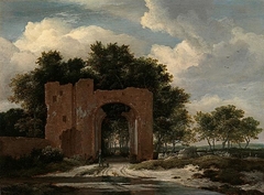 Ruins of the gate of Huis ter Kleef near Haarlem by Jacob van Ruisdael