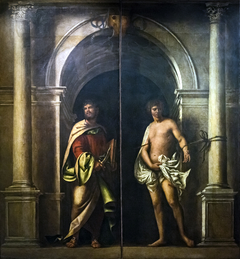 Saint Bartholomew and Saint Sebastian by Sebastiano del Piombo