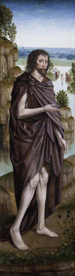 Saint John the Baptist (left) by Master of the Legend of Saint Lucy