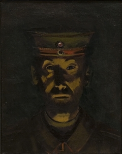 Selbstbildnis als Soldat by Konrad Westermayr