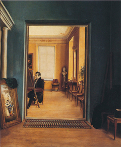 Self-Portrait in a St. Petersburg Studio by Berndt Godenhjelm