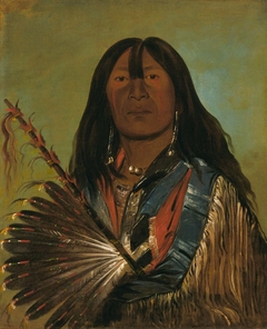 Shón-ka, The Dog, Chief of the Bad Arrow Points Band by George Catlin