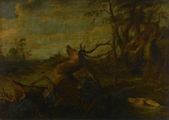 Stag-hunt by Paul de Vos