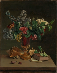 Still Life with Flowers by Knud Bergslien