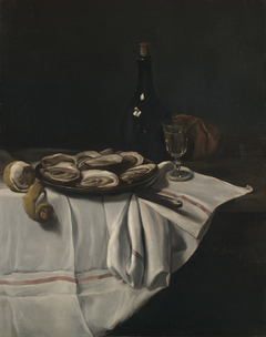 Still Life with Oyster by François Bonvin