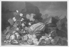 Stillleben mit Melonen und Weintrauben by Johann Amandus Winck