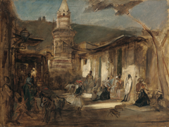 Straße in Kairo by Franz von Lenbach