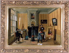 Studio of the painter J. Jansen Vredenburgh by Lambertus Johannes Bruna