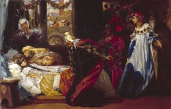 Study for ‘The Discovery of Juliet Apparently Lifeless’ by Frederic Leighton