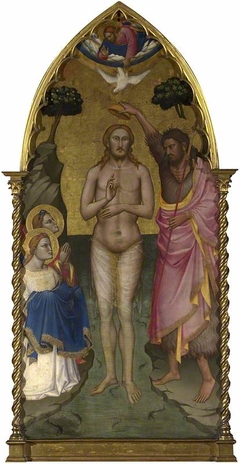 The Baptism of Christ: Main Tier Central Panel by Niccolò di Pietro Gerini