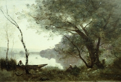 The Boatman of Mortefontaine by Jean-Baptiste-Camille Corot