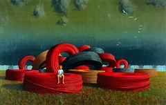 The Cable Coils by Jeffrey Smart