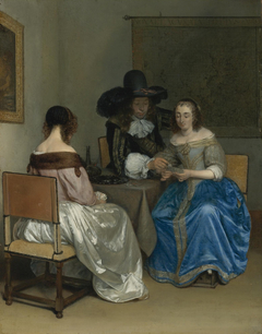 The Card Players by Gerard ter Borch