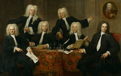 The directors of the surgeon's guild of Amsterdam, 1732 by Jan Maurits Quinkhard