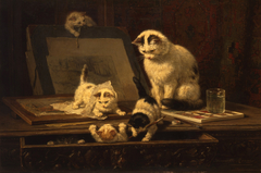 The Draughtsmen by Henriëtte Ronner-Knip