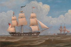 The English Merchant Ship 'Malabar' by William Clark