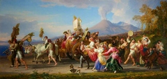 The Festa of the Madonna dell'Arco at Naples by Penry Williams