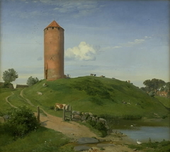 The Goose Tower in Vordingborg, Zealand by Johan Lundbye