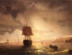 The Harbor at Odessa on the Black Sea by Ivan Ayvazovsky