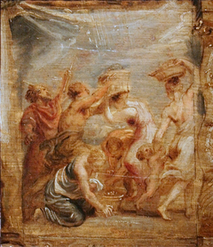 The Israelites Gathering Manna by Peter Paul Rubens