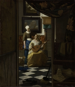 The Love Letter by Johannes Vermeer