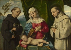 The Madonna and Child with Saints by Anonymous