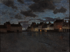 The Main Square, Montreuil (La Grande Place, Montreuil) by Frits Thaulow