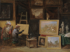 The Monkey Painter by David Teniers the Younger