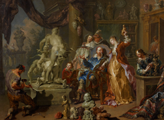 The Sculptor's Studio by Johann Georg Platzer