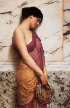 The Tambourine Girl by John William Godward