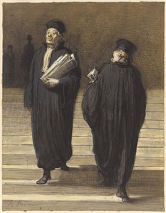 The Two Colleagues (Lawyers) by Honoré Daumier