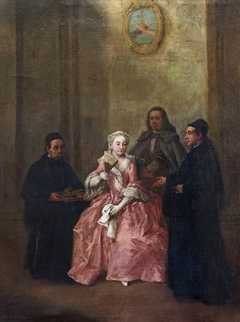 The visit to the convent by Pietro Longhi