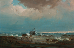 The wreck of 'George the Third' by Knud Bull