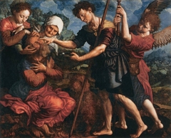 Tobias Cures his Father's Blindness by Jan Sanders van Hemessen