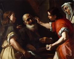 Tobias Healing His Father's Blindness by Mattia Preti