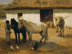 Ungarischer Bauernhof by Otto von Thoren