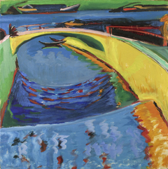 Brücke an der Priessnitzmündung by Ernst Ludwig Kirchner