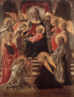 Madonna and Child Enthroned with Saints by Filippo Lippi