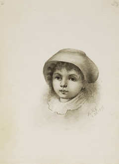 Untitled (Head of a Child with Hat) by Mary Vaux Walcott